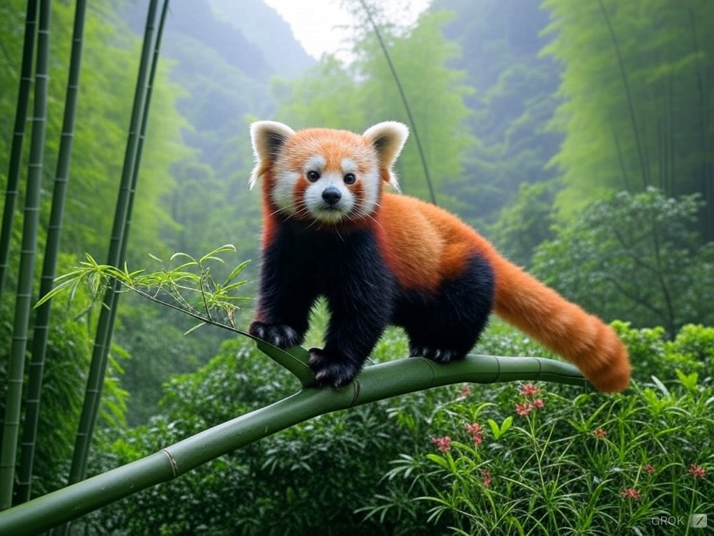 El Panda Rojo: El Maestro del Bambú en los Bosques Asiáticos