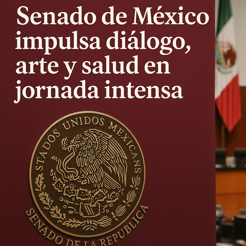 Senado de México impulsa diálogo, arte y salud en jornada intensa