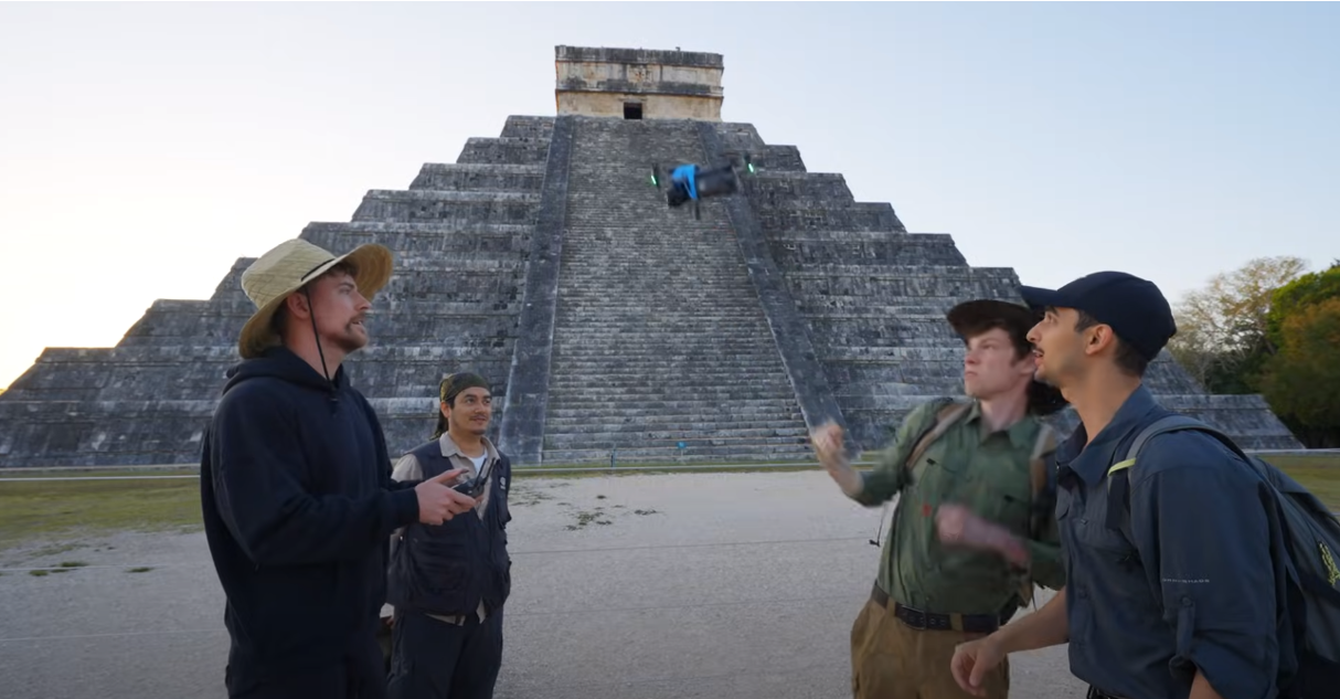 Graba en Chichén Itzá y lo demandan: el escándalo de MrBeast en México