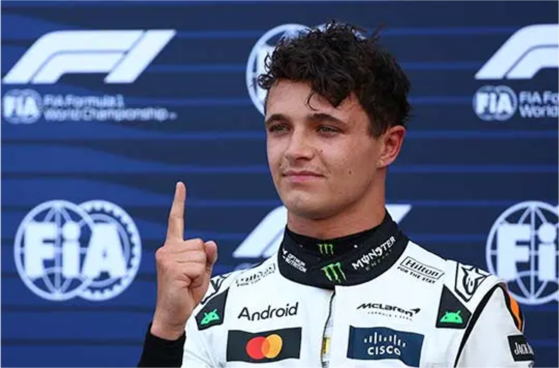 Lando Norris rompe récord y le arrebata la pole a Leclerc en Mónaco: McLaren domina la clasificación