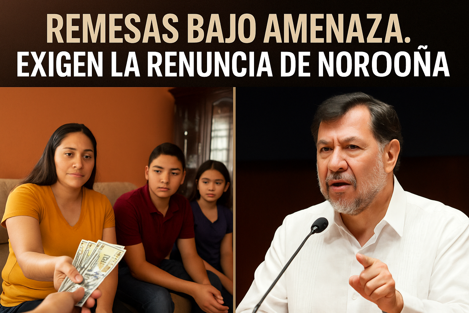 Exigen renuncia de Gerardo Fernández Noroña tras impulsar impuesto a remesas y tensar clima político