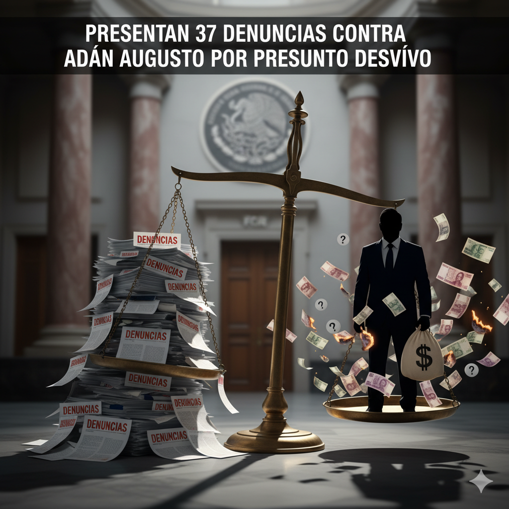 Presentan 37 denuncias contra Adán Augusto por presunto desvío y se vuelve un lastre para MORENA
